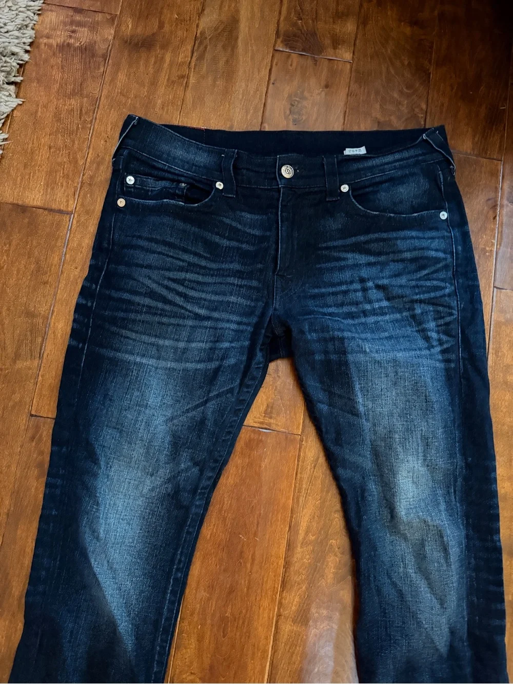 True Religion Men's Slim Straight Dark Indigo Jeans